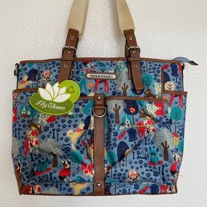 LilyBloom “Who let the dogs out” print Purse